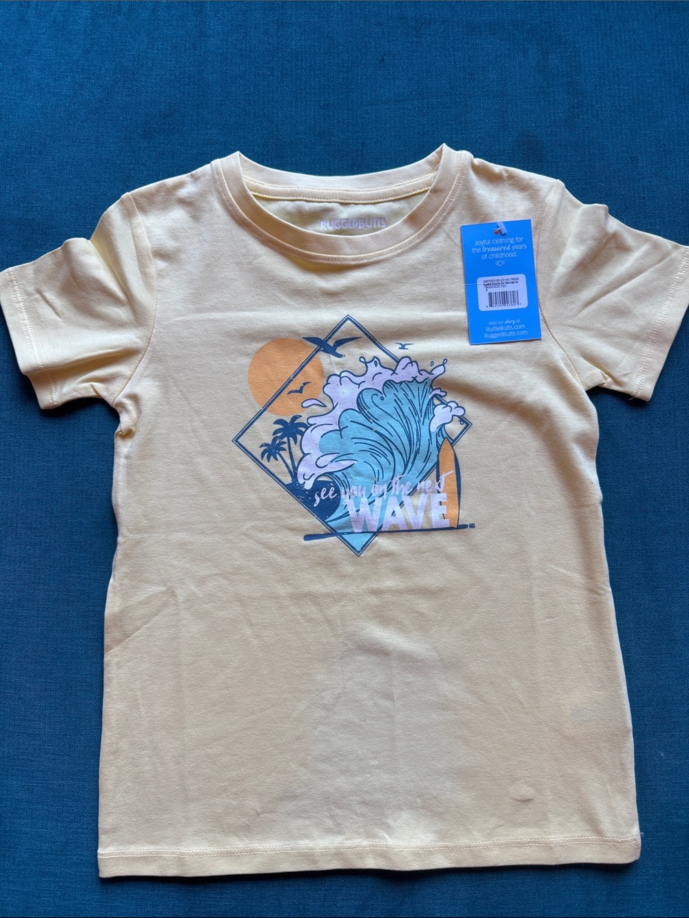 Ruggedbutts Banana Boys Yellow Graphic Wave Tee